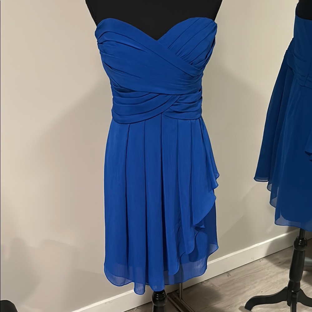 Blue Strapless Dress
